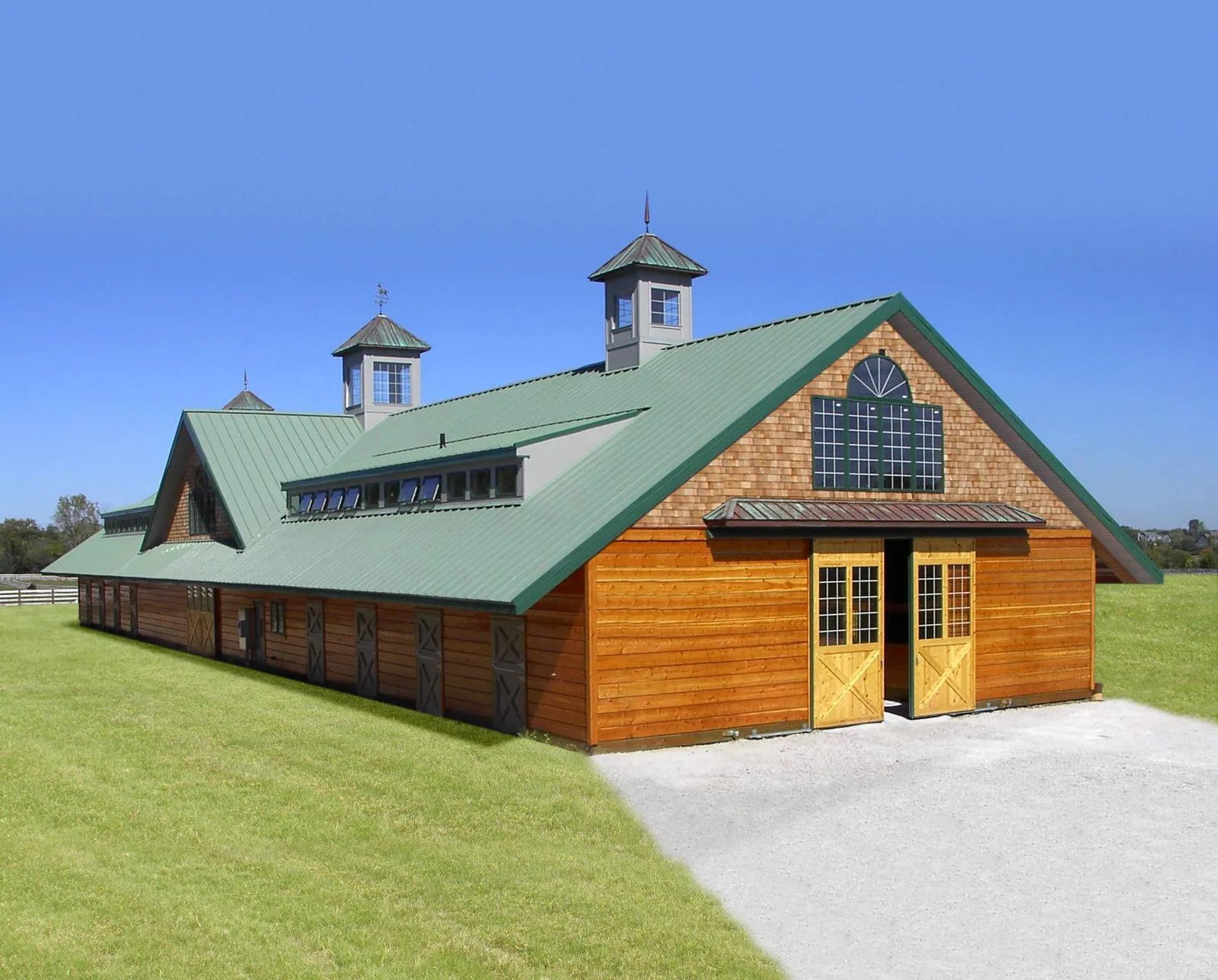 A post-frame building raised by M.P.B. Builders in Wisconsin